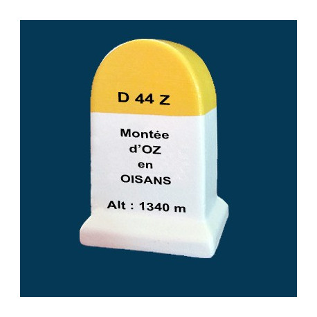  borne souvenir Bornes des Alpes Oz en Oisans