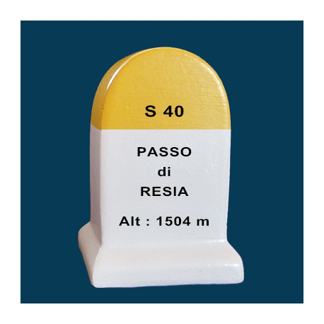  milestone road - ITALIE PASSO di  RESIA