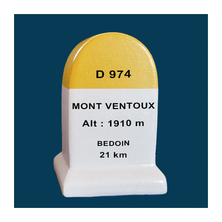 borne souvenir Mont Ventoux Bedoin 1910 m