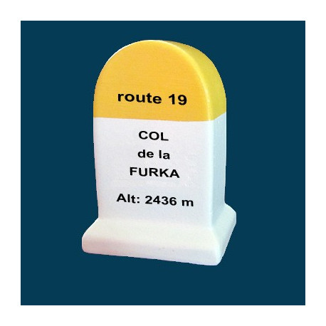  borne souvenir Bornes des Alpes Furka 