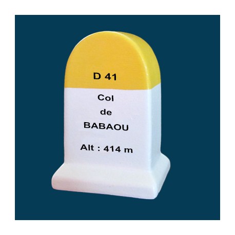  borne souvenir Bornes des Alpes Col de BABAOU