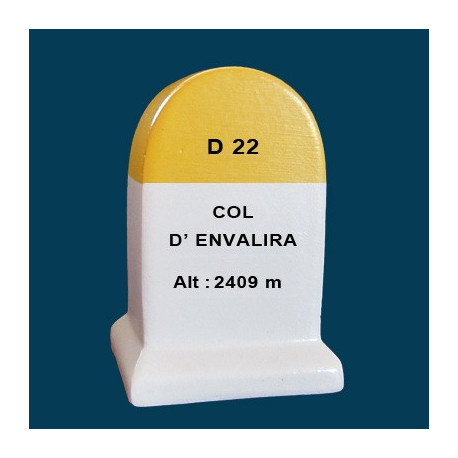  borne souvenir Pyrénées - Col d'Envalira